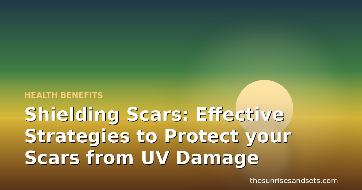 Shielding Scars: Effective Strategies to Protect your Scars from UV Damage